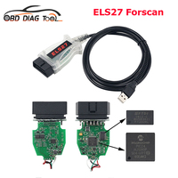 Newest ELS27 FORScan PIC24HJ128GP+FTDI Mircochip For FORD/Mazda V2.3.8 ELS27 OBD2 Scanner Works ELM327&J2534 Pss-Thru