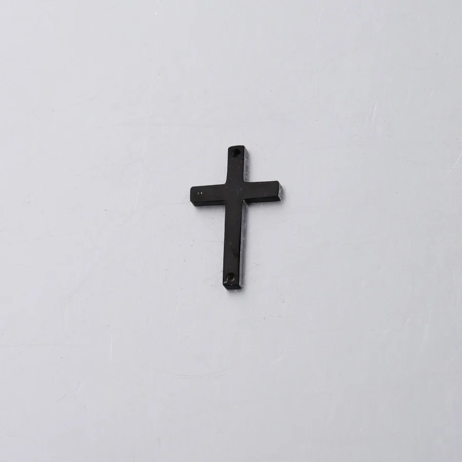 Fnixtar Kleine Cross Charm Spiegel Gepolijst Rvs Christus Cross Bedels Diy Jewerly Craft 11*18Mm 20 stuk/partij
