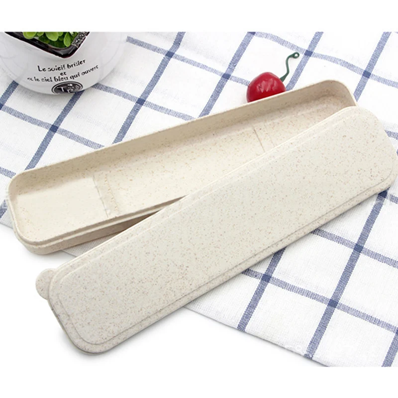 Universal Portable PP Split-type Cutlery Receptacle Tableware Storage Box  with Fixed Buckle Portable Lunch Box