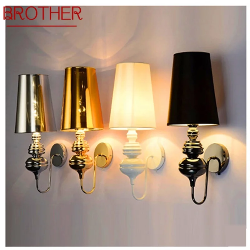 

BROTHER Indoor Simple Wall Light Sconces Fashion Lamps Modern Creative Fixture Decorative For Home