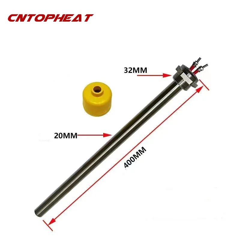 DN25 32mm Thread SUS304 220v Cartridge Heater 4KW Tubular Heating Element Immersion Water Heater