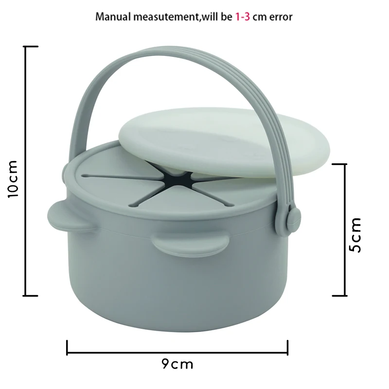 Cartoon Tier Infant Lernen Fütterung Tasse Tragbare Festen Lebensmitteln Lagerung Box Snack Storage Container Mit Silikon Deckel Baby Zeug