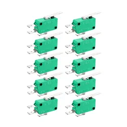 Uxcell 10PCS KW3-OZ 16A 125/250VAC SPDT NO NC Hinge Lever Type Micro Limit Switches