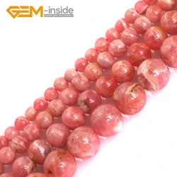 Natural AAA Grade 3/4/5/7mm Genuine Pink Argentina Rhodochrosite Precious Stone Beads for Jewelry Making Creative Gift Wholesale