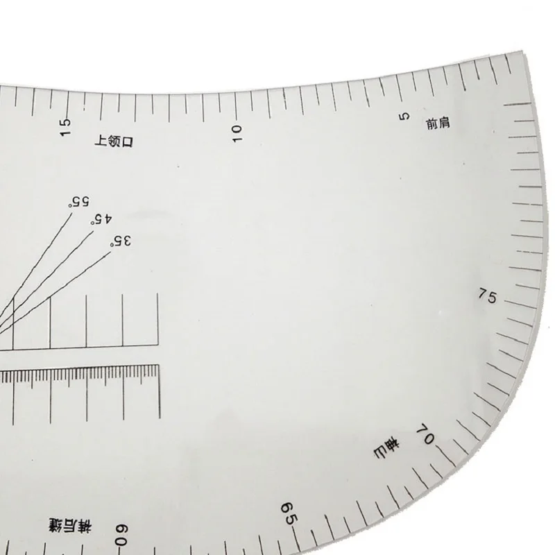 Multifunction Tailor Ruler Curve Pattern Grading Sewing Design Ruler Sholder Armhole Sleeve Collar Draping Ruler