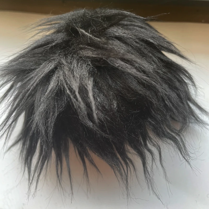 M1-1 children handmade toy 1/12 1/8 1/6 1/3 1/4 uncle Doll wig BJD/SD doll props Accessories  Black brown gray short hair 1pcs