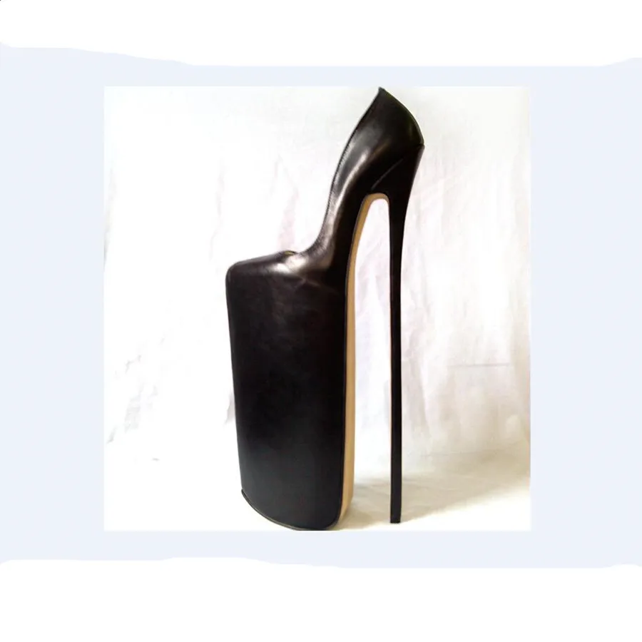 

15.75in Heel Height Sexy Genuine Leather Pointed Toe Stiletto Heel Platform Pumps High Heels US size 5-13 No.402