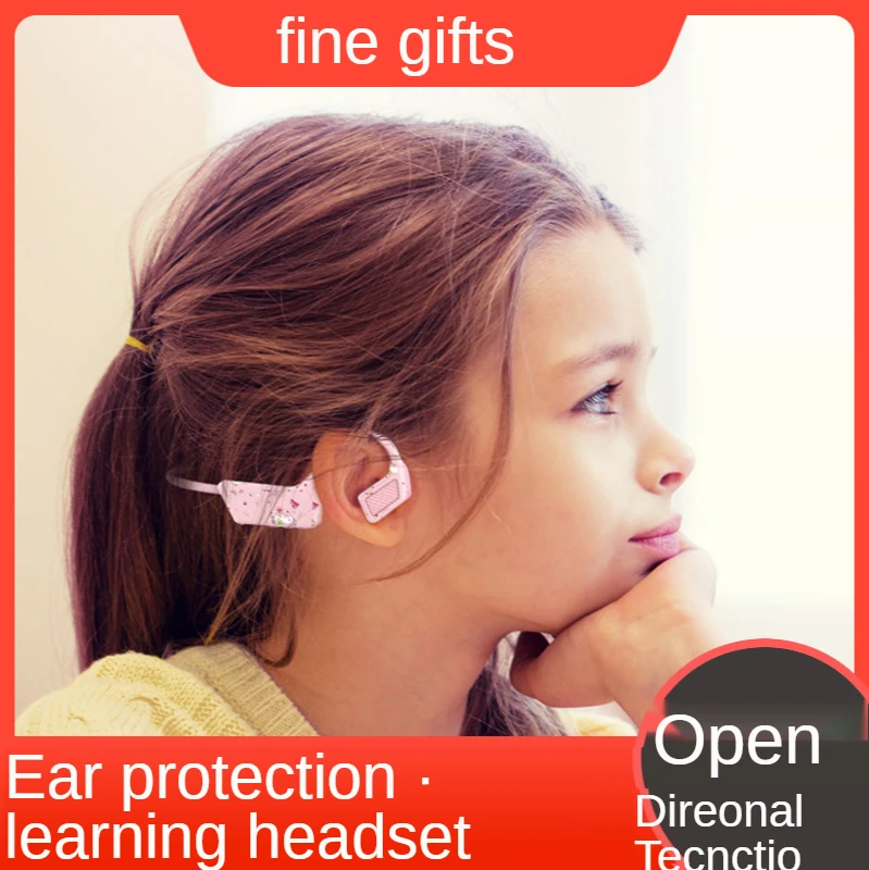 Bluetooth headset bone conduction ear protection for children without ears, ear-mounted sports, running and listening to music