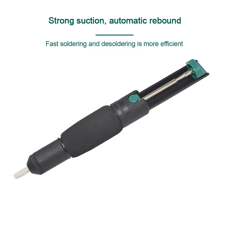 Desoldering Pump Suction Tin Vacuum Soldering Iron Desolder Gun Welding Solder Sucker Plastic Powerful Removal Tools With Nozzle