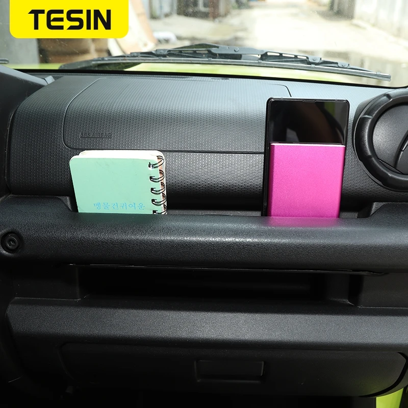 TESIN Stowing Tidying Car Copilot Armrest Handle Storage Box Partition Accessories for Suzuki Jimny 2019 2020 2021 2022 JB74