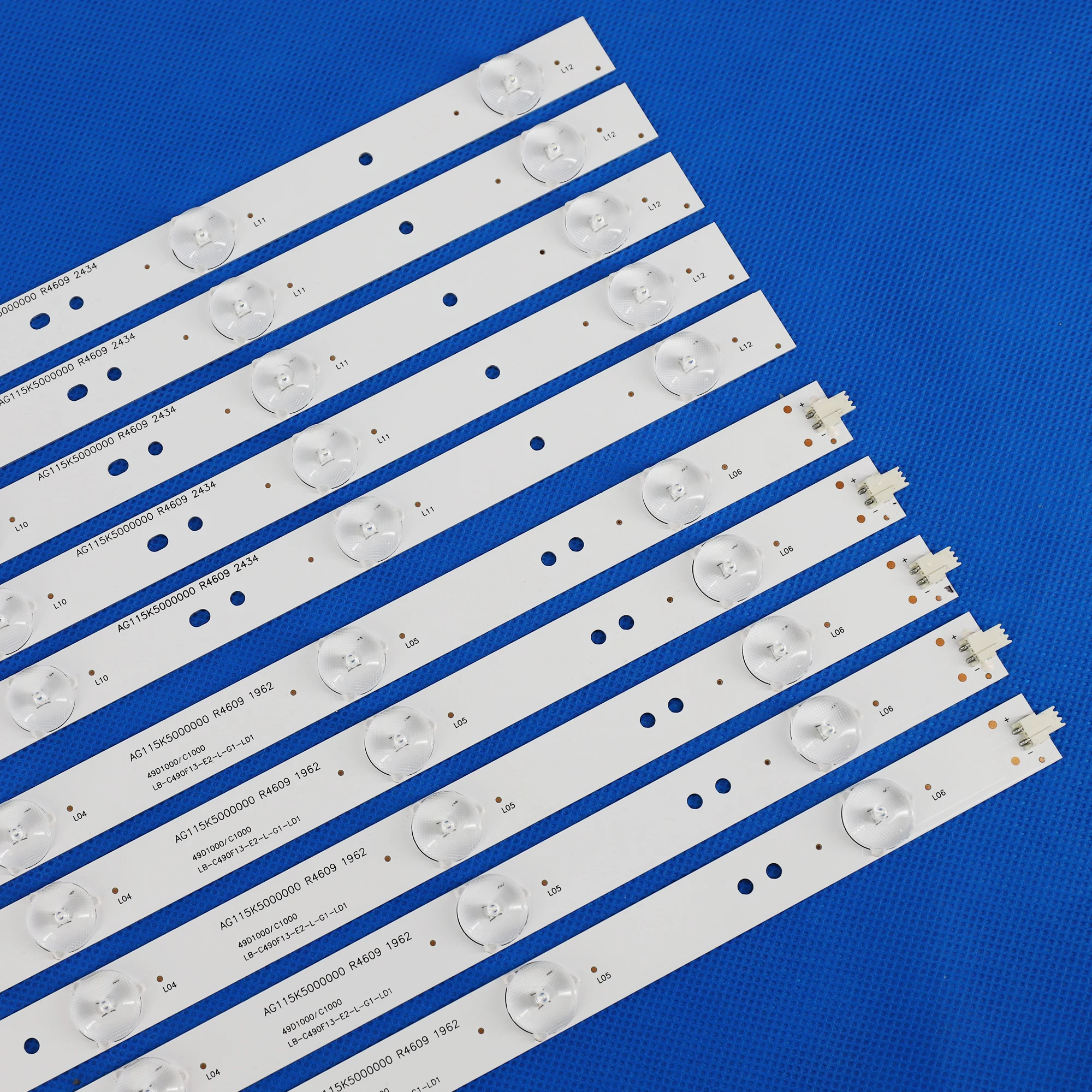 LED Backlight strip 12 lamp For LED49C1000n 49D1000/C1000 LB-C490F13-E2-L-G1-LD1 LD2 SE1 SE2 RF-AC490E30-0601R-01 0601L