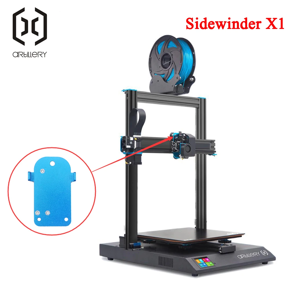 The latest extruder mounting plate for X pulley is used for the artillery 3D printerSidewinder X1 and Genius