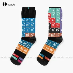 Periodic Table Of The Elements Socks Socks For Girls Personalized Custom Unisex Adult Teen Youth Socks 360° Digital Print