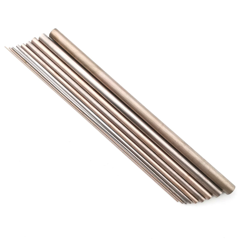 W70Cu30 1/2/3/4/5/6/7/8/10mmdiameter Tungsten copper bar Tungsten Copper Alloy Good Electric Spark Put Electric Rod Length 200mm