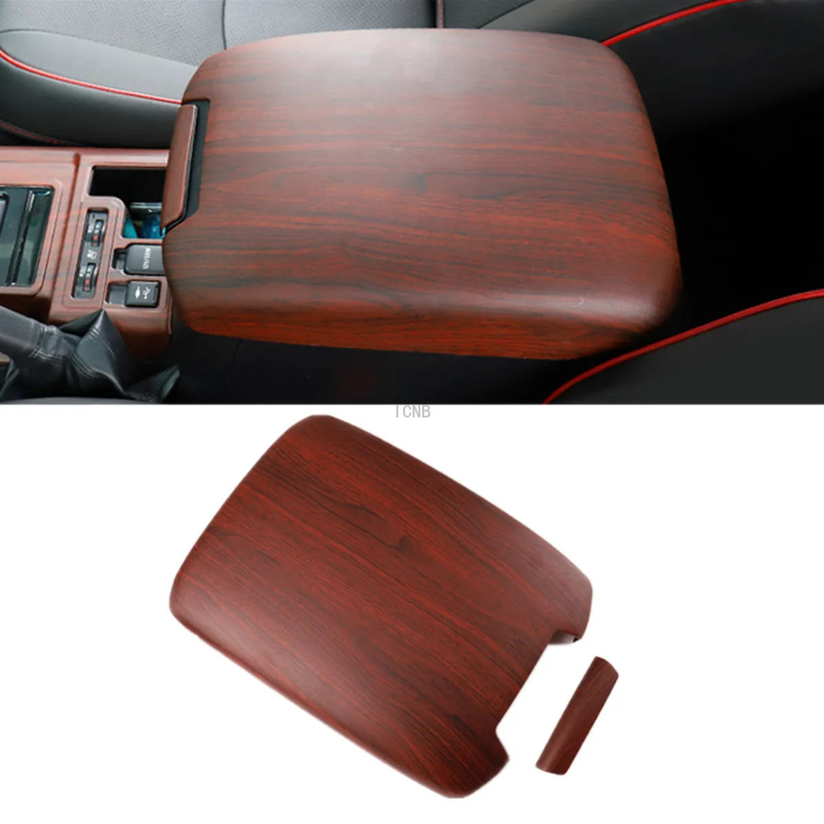 For Toyota Land Cruiser Prado 150 FJ150 2010 2011 2012 2013 2014 2015 2016 2017 2018 2019 ABS Armrest Box Trim Cover