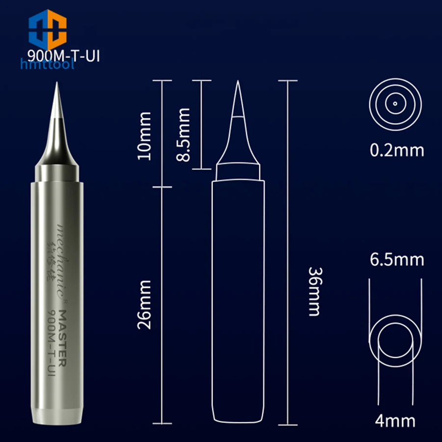 MECHANIC 900M-T-UK/UI/US Soldering Iron Lead Free Tips Fly Line Welding Remove Glue Tip For 936 Rework Station Soldering Tool