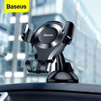 Baseus Car Phone Holder For iPhone 12 Pro Xiaomi Samsung Phone Stand Holder Support 360° Rotation Suction Type Car Phone Bracket