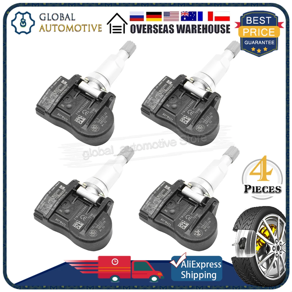 4PCS TPMS Reifendruck Monitor Sensor 433MHz 6855539 Für BMW 1 2 3 4 Serie F20 F22 F34 f80 M3 i3 i8 X1 X2 X5 X6. .. 36106881890