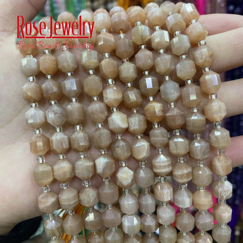 

Top Quality Natural Sunstone Beads Round Loose Spacer Beads 8mm For Jewelry Making DIY Bracelets Necklace Accessories 15" Strand