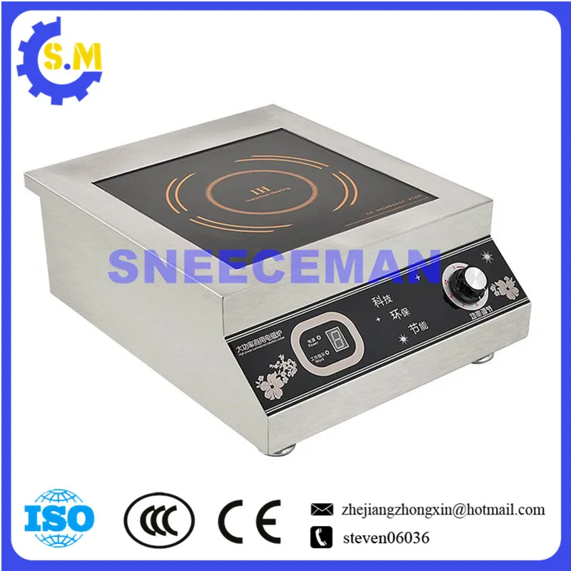 Induktionsherd aus Edelstahl, elektrischer Desktop-Ofen, 5 kW