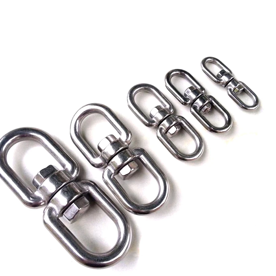 M4-M28 Double-eye Swivel Ring Snap ,304/316 Stainless Steel Rigging Accessories ,J016
