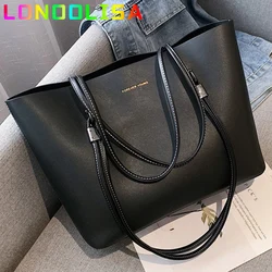 Solid Color Half Moon Bag PU Leather Shoulder Bags for Women 2024 Large Capacity Female Casual Tote High Quality Brand Handbags