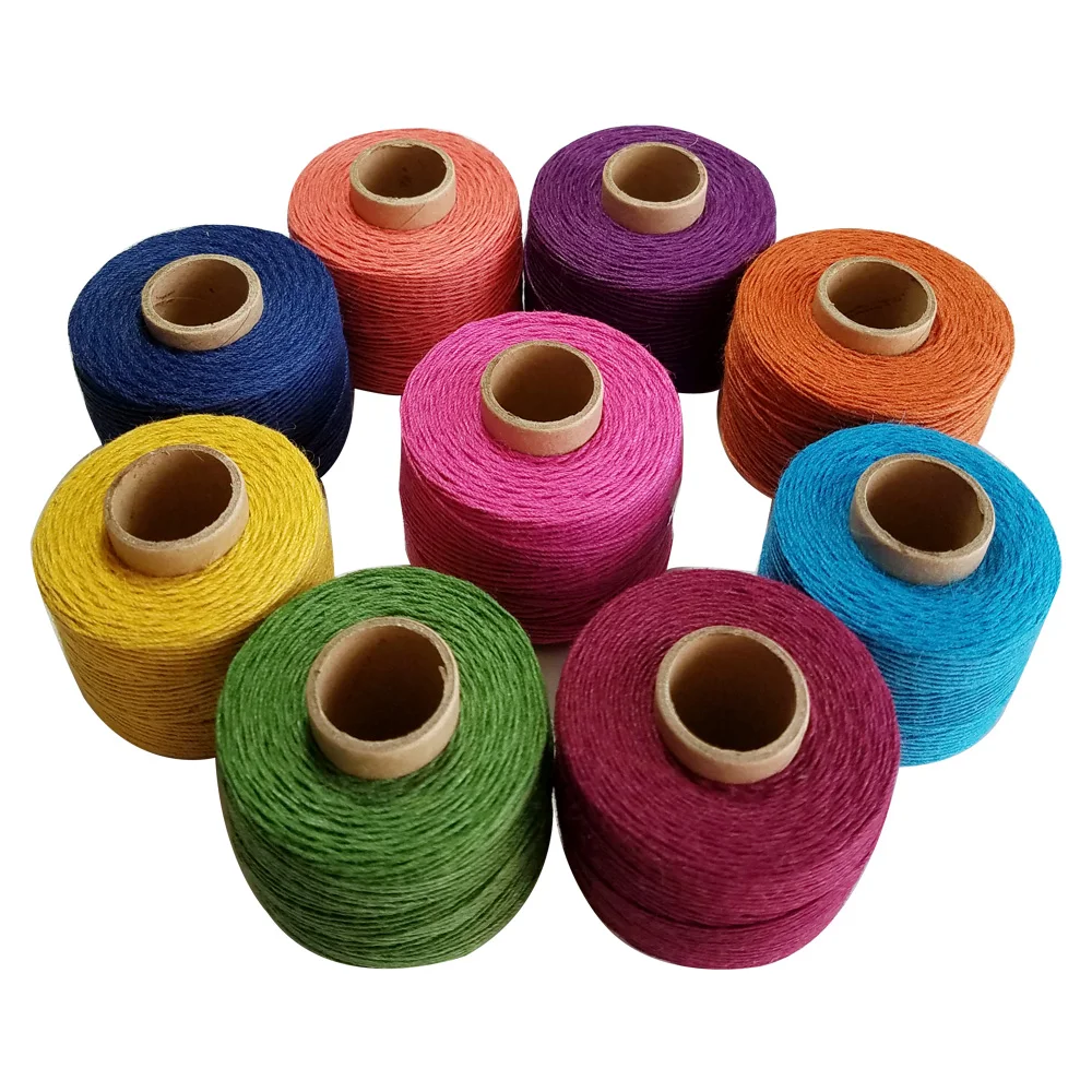 

High tenacity 100% Linen thread 120m/roll twine cords for sewing handmade accessory DIY