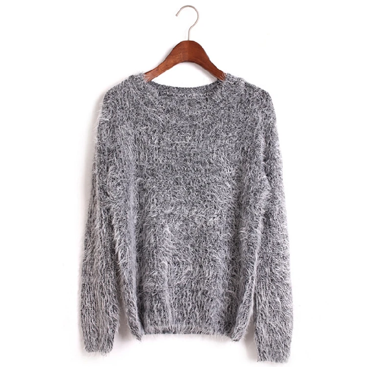 Mohair Pullover Knitted Sweater Women Clothes 2020 Autumn Winter Korean Harajuku Loose Jumper Robe Pull Femme Hiver Sweater