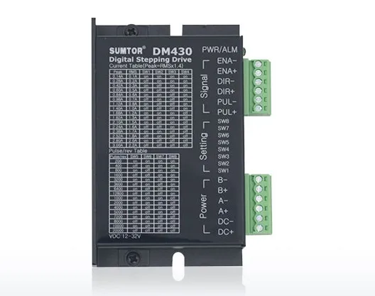 2-Phase 12-36VDC Stepper Motor Driver DM430 0.1-3A Suitable for NEMA 8/11/14/16 Stepper Motor