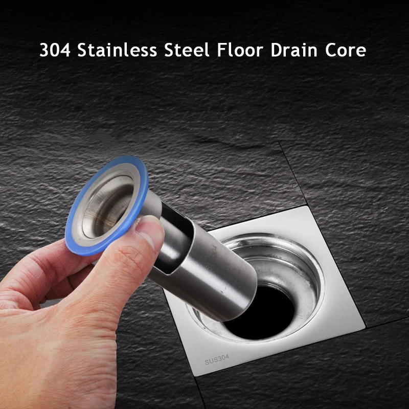 Chữ U Loại Thép Không Gỉ 304 Sàn Core Khử Mùi Loài Côn Trùng Chống Nhà Tắm Sâu Kín Nước Vệ Sinh Thông Cống Bồn Rửa Chén Chống-Mùi Bao