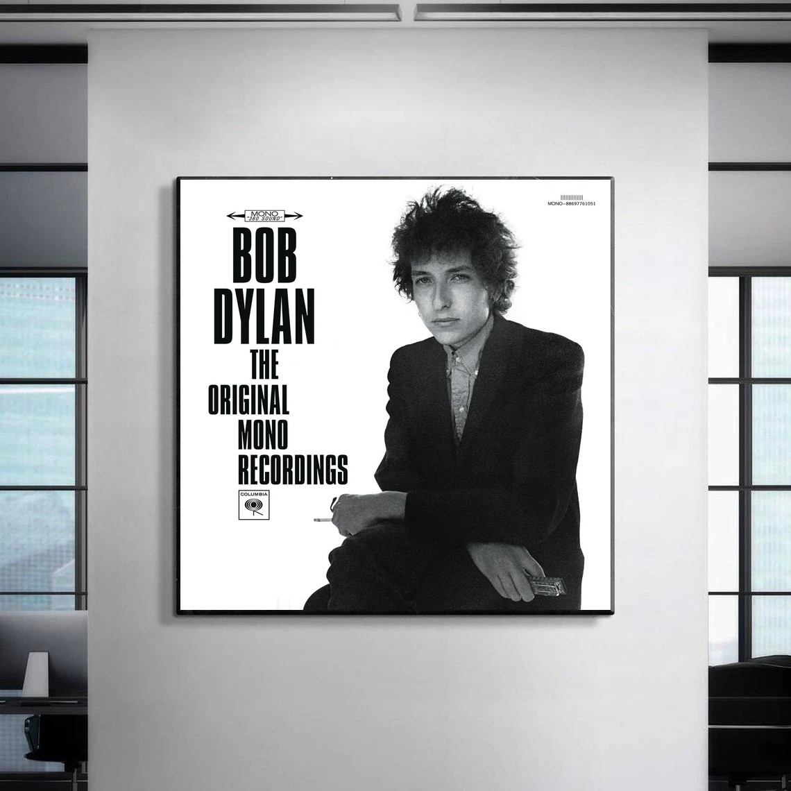 Bob Dylan The Original Mono Recordings Music Album Poster Canvas Print