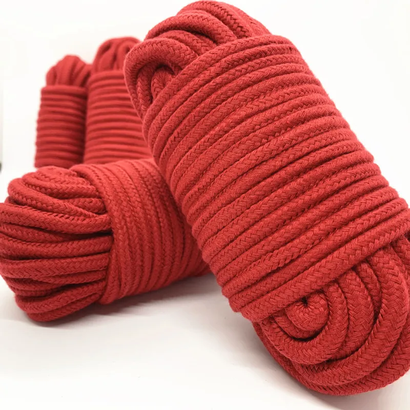 5m/10m/20m Fetish Sex Bondage Cotton Rope Erotic Shibari Accessories for Couple Adult Games Binding Role-Playing Erotic Products