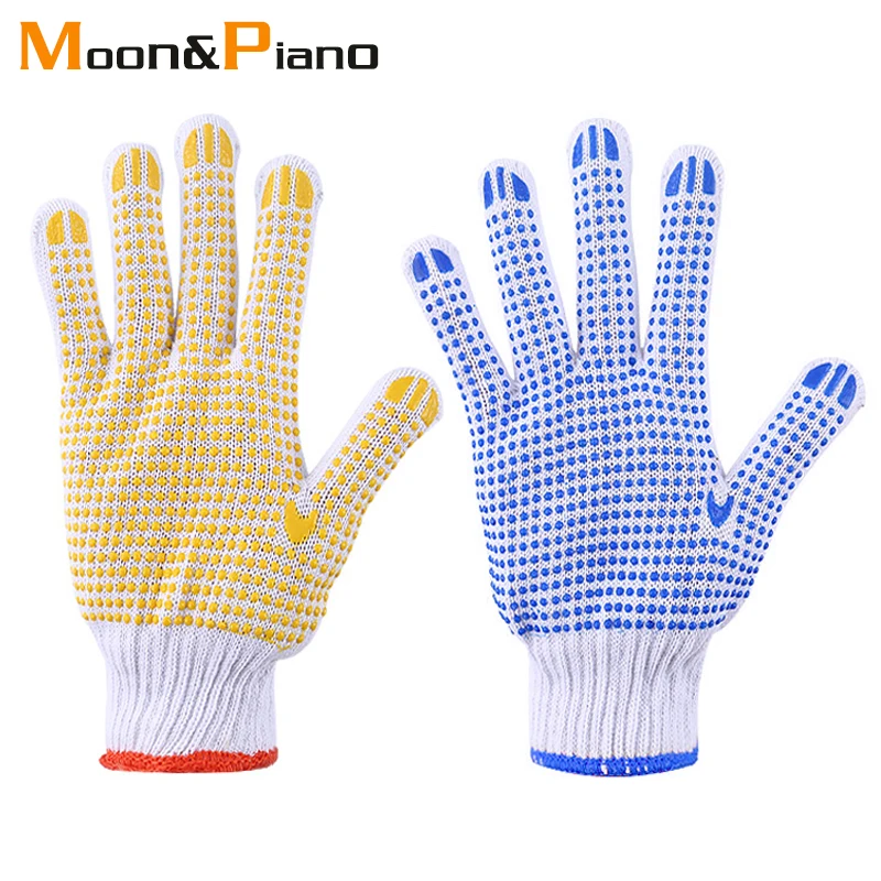 12 pairs Silicone Protective Safety Construction Gloves Multi Function Cut Proof Anti Vibration Glove Construction Factory glove