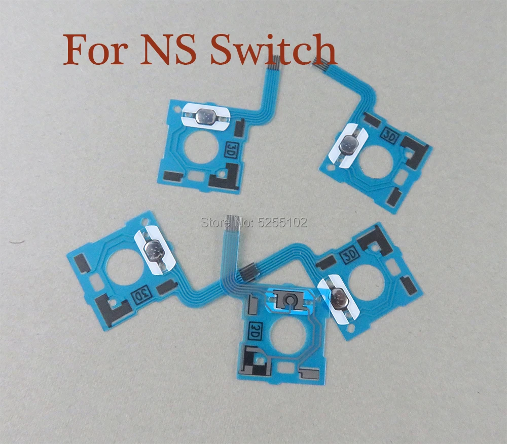 

100pcs For Nintend Switch Original new Conductive fIlm D-Pad Dome PCB board buttons For NS Switch Controller 3D Joystick Film