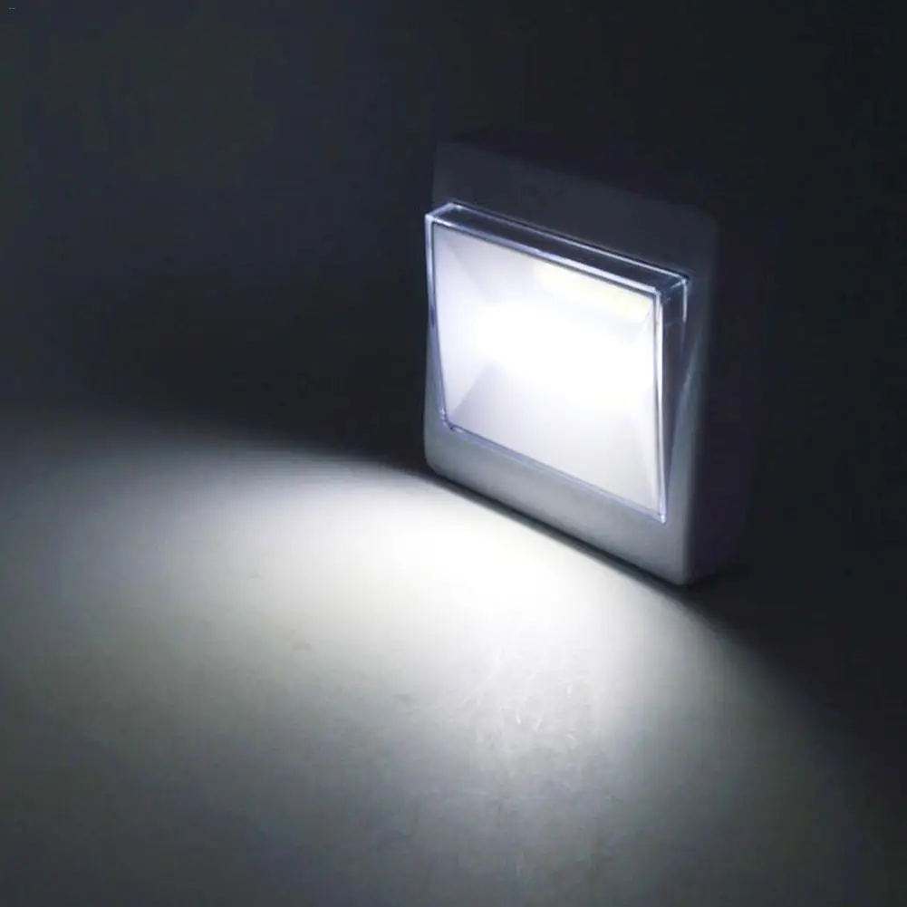 Square COB Wall Light Switch Light Night Light Emergency Lamp Wardrobe Lamp Multifunctional Wall Mount Hallway Lamp