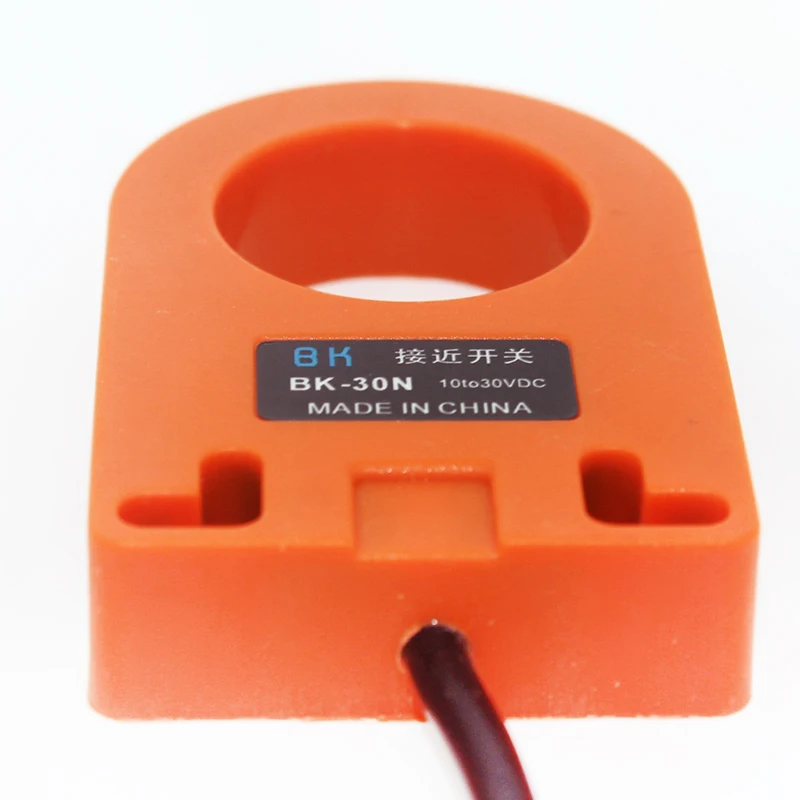 HX-DGS-30N Orange Inductive Ring Proximity Sensor Switch NPN NO For Metal detecting