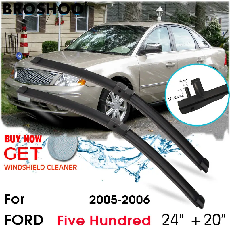 

Car Wiper Blade Front Window Windscreen Windshield Wipers Blades Auto Accessories For Ford Five Hundred 24"+20" 2005 2006