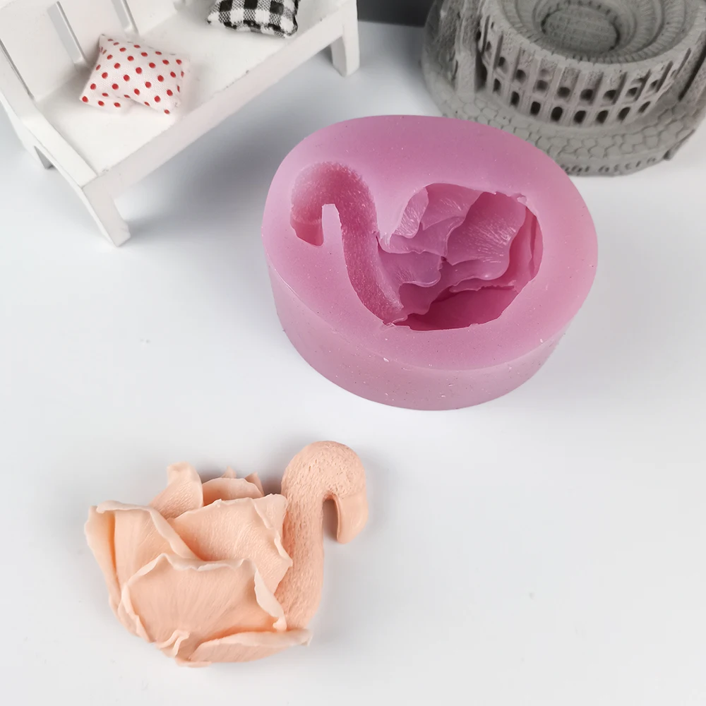 PRZY HC0288 Flamingo flower silicone mold soap mold candle mold can be used for aromatherapy decoration tools