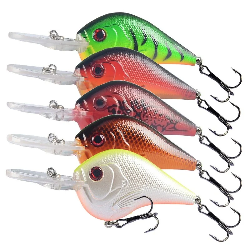 1 sztuk 10g 9cm przynęty wędkarskie crankbait realistyczne twarde przynęty Crankbaits zestaw haczyków wędkarskiego 3D oczy Peche Wobblers