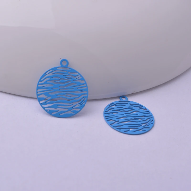 100 Stück AC4084 13*15mm Kleine Dekorative Muster-Anhänger für DIY-Ohrringe und Schmuckzubehör – Detail 6