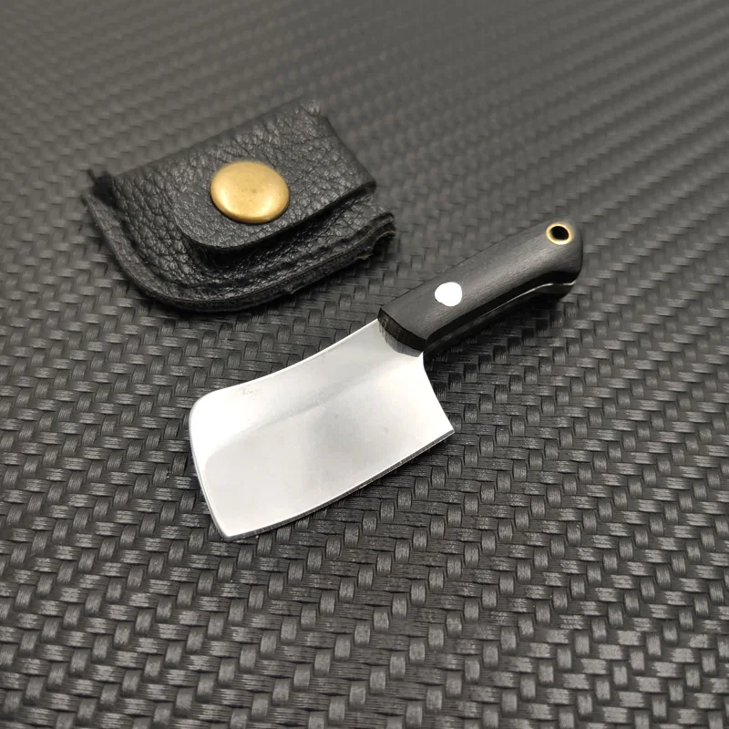 Dropship brelok z ostrym ostrzem ze stali nierdzewnej heban uchwyt Mini EDC nóż obieraczka do obierania codziennie przenośna kieszonkowa nóż