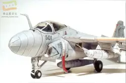 A6E Intruder Shipborne Attack Aircraft Military 3D Paper Model DIY Handmade Mold Decoration Toy
