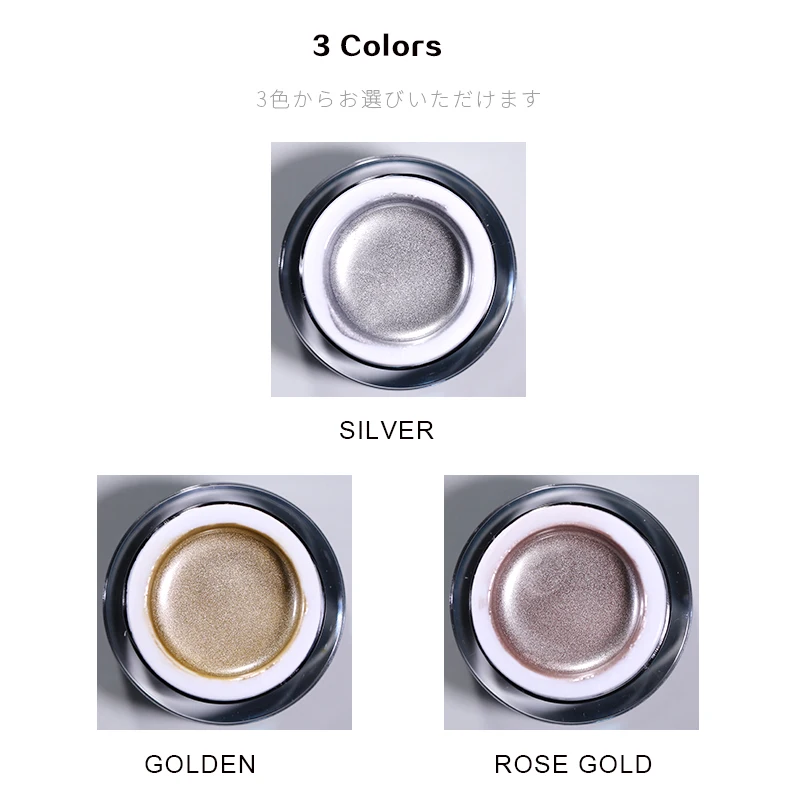 Vendeeni 10g Metallic Painting Gel Polish Soak Off Gel Nail Polish Flower Drawing Gold Silver  Glitter UV Nail Gel Varnish