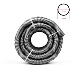 Inner 40mm Outer 48mm EVA Vacuum Cleaner Hoses Durable Vacuum Cleaner Parts Soft Pipe Bellows Straws Industrial Thread Gray Hose