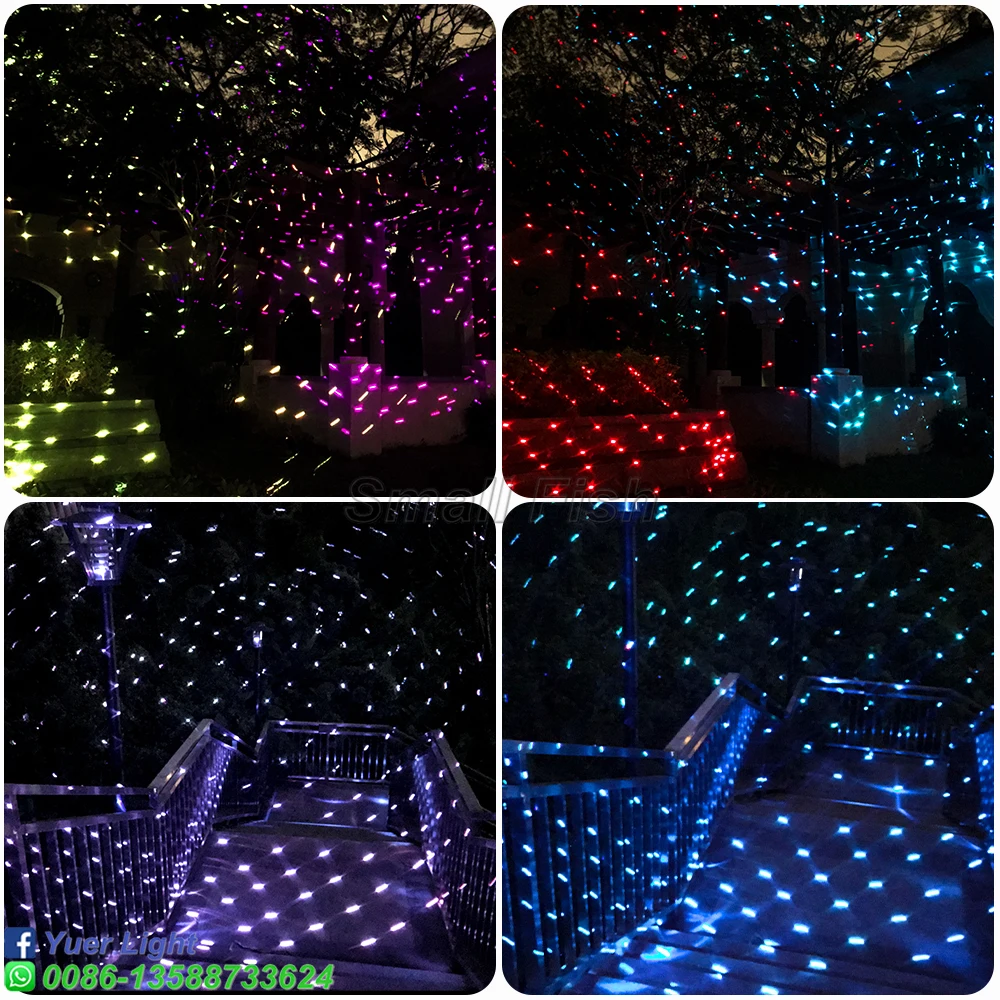 2W Waterproof Starry Sky Laser Projector Full Color Beam Line With Remote Control Stage Disco DJ Bar Party Outdoor Scaning Laser