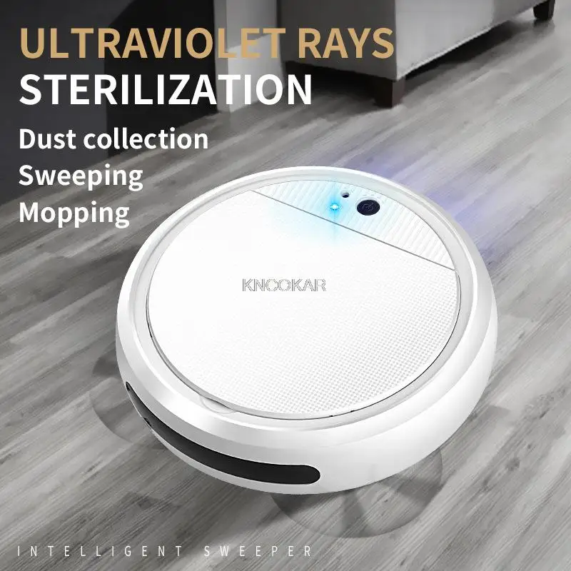 UV Sterilization Function Robot Vacuum Cleaner Smart Disinfection Floor Sweeper Dry&Wet Mopping Scrubber Vacuum Cleaner