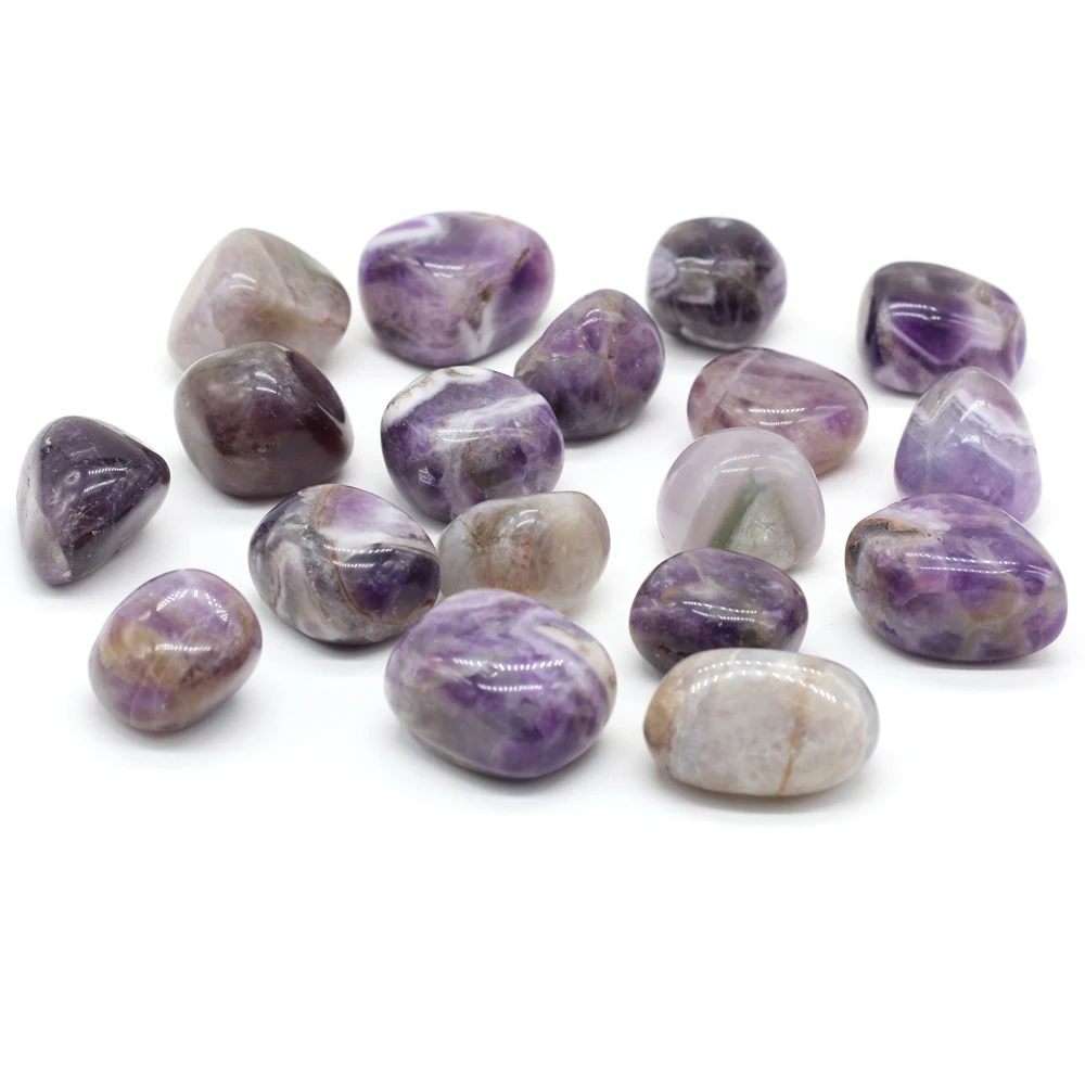 20-30mm Irregular Crystal Stone Nugget Natural Amethyst Tumbled Ornament Healing Energy Polished Stones Home Aquarium Decoration