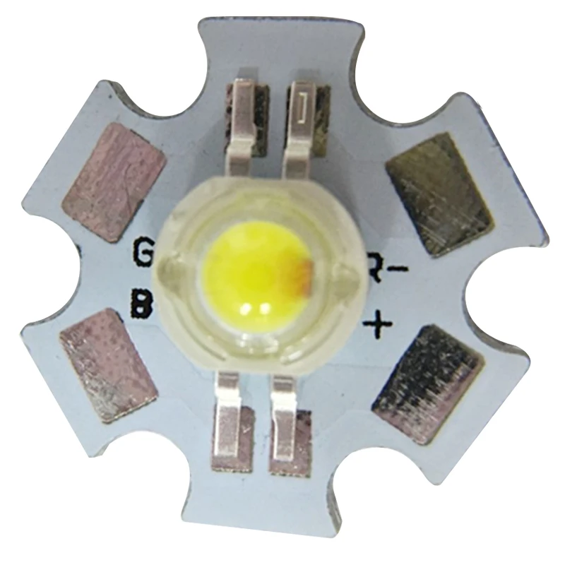 LED Lamp Bead 20PCS Yellow and White Four-Color 6000K 6500K 590NM 595NM Lighting Flashlight