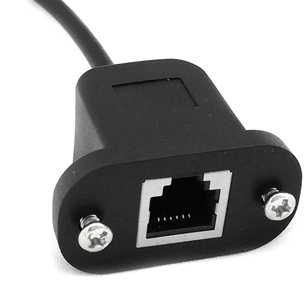 RJ11 RJ12 Telephony Female Socket Bulkhead Panel Mountable Extension Cable image 2