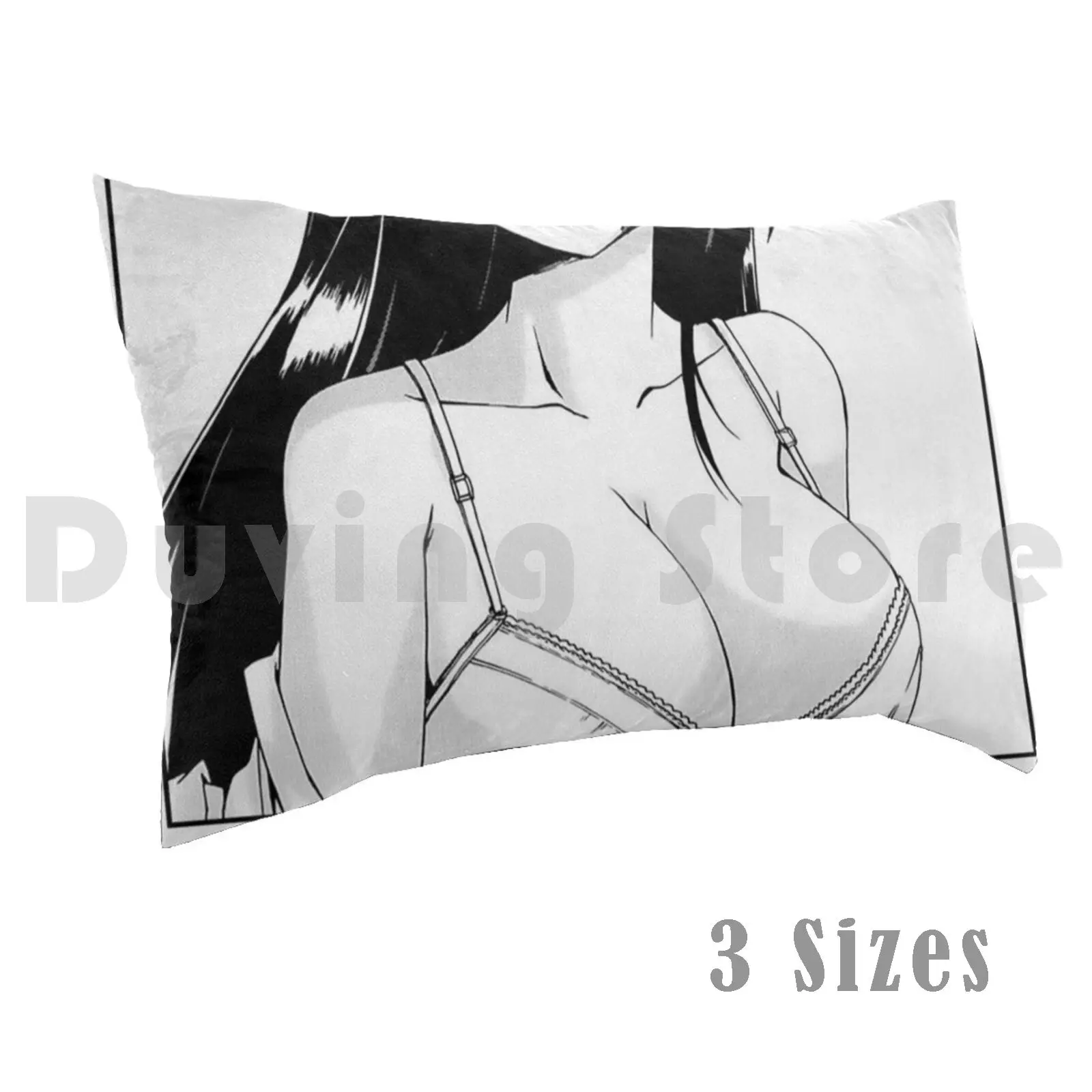 Big Tits Ecchi Girl Pillow Case Printed 50x75 Waifu Ecchi Manga Sexy Anime Girls Tits Boobs Erotic Sex Lewd